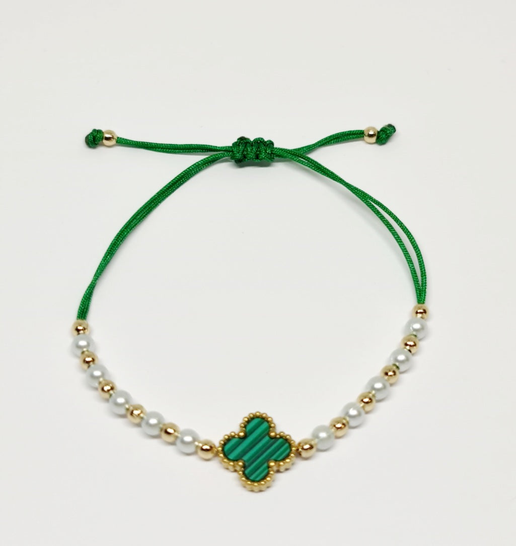 Clover Bracelet Green