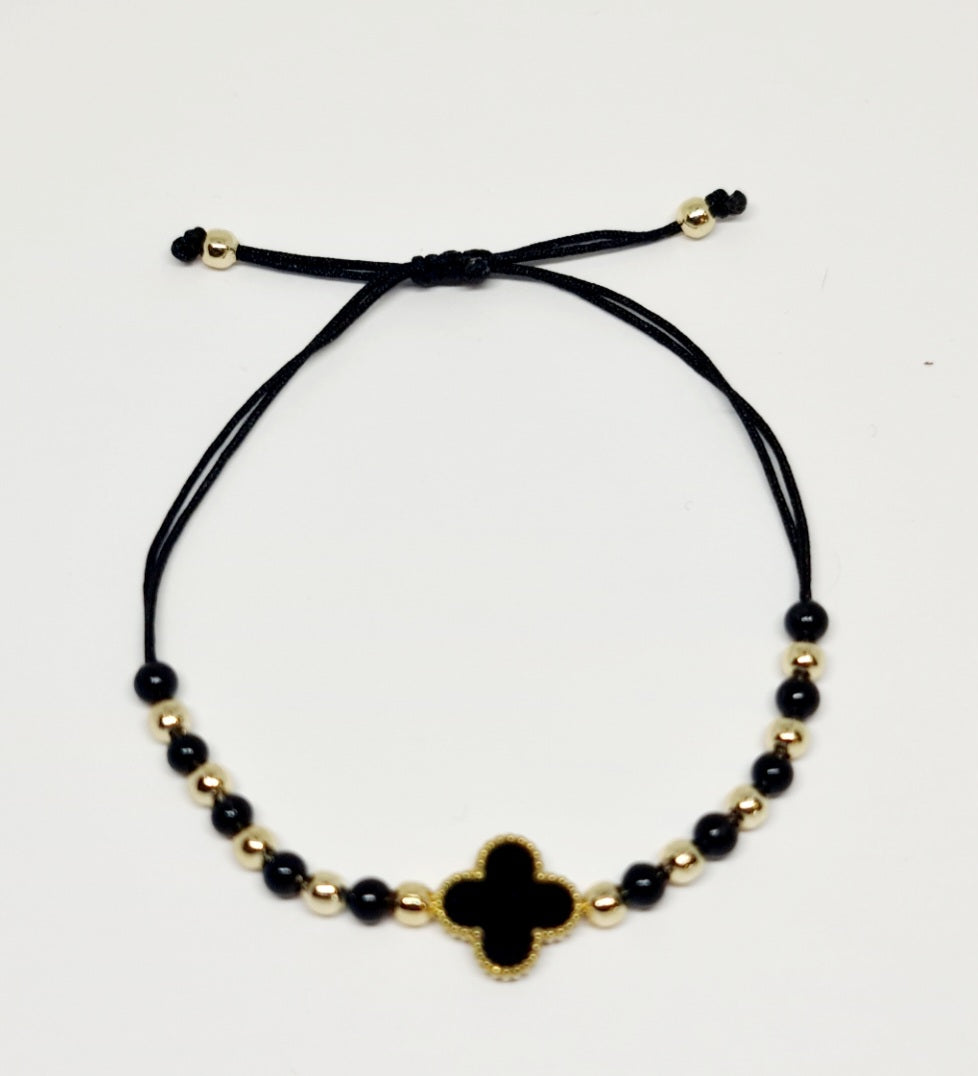 Clover Bracelet Black