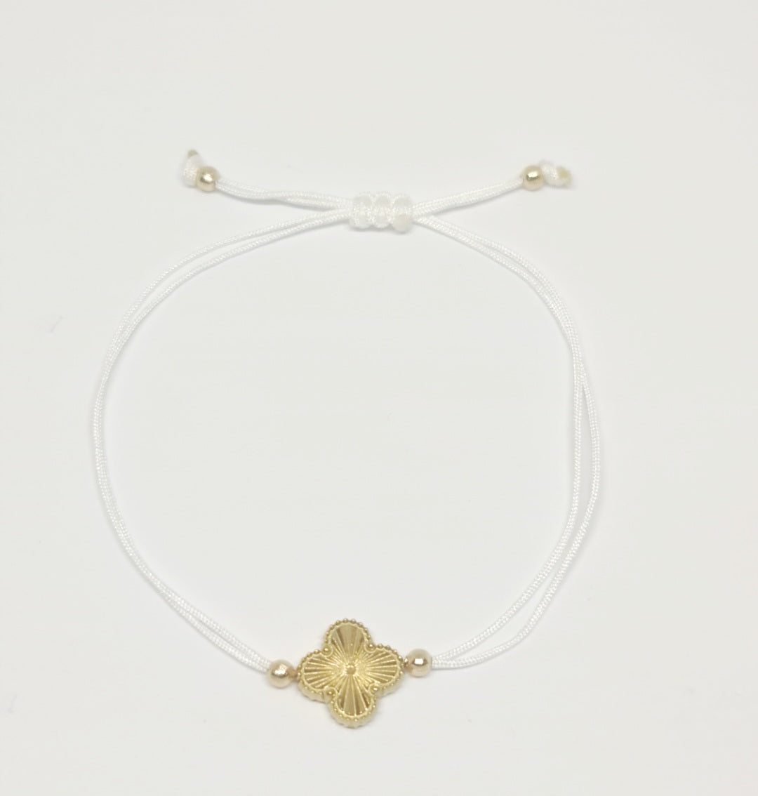Gold Adjustable Clover Bracelet